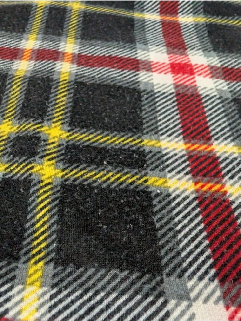Harry Potter Hogwarts Youth /Ladies small Fleece Plaid  Pajama Top Dress READ